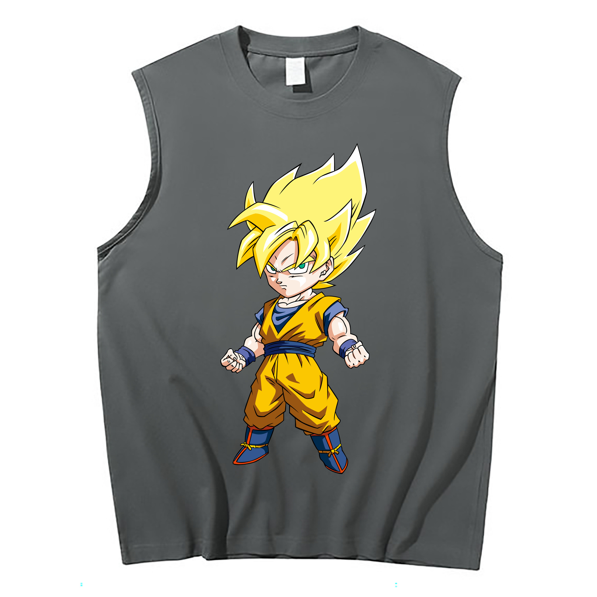 （画像用） ドラゴンボール 孫悟空（そん ごくう）Son Goku カカロット DRAGON BALL Kakarotto コットン100％タンクトップ（フロントプリント）
